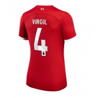 Liverpool Virgil van Dijk #4 Fotballklær Hjemmedrakt Dame 2023-24 Kortermet